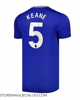 Everton Michael Keane #5 Maglia Gara Casa Repliche 2024-25